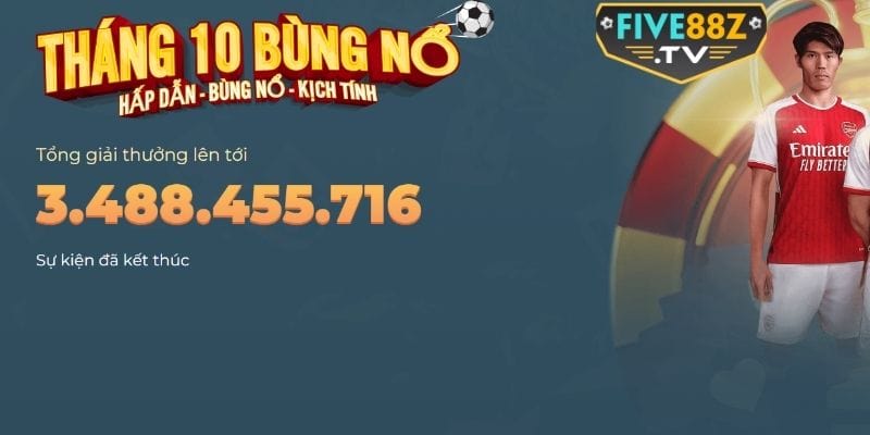 Khuyến mãi Five88 khách hàng VIP bùng nổ