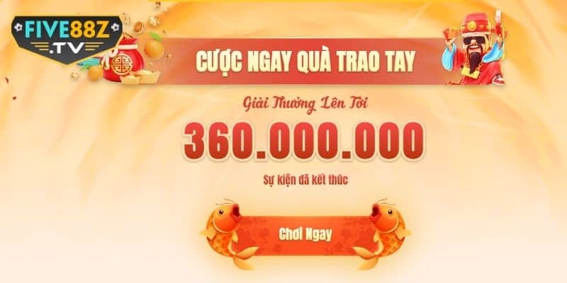 Khuyến mãi Five88 tặng thưởng sinh nhật khủng